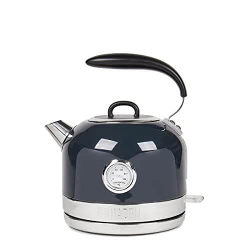 Image of Haden Jersey Blue Electric Kette - 1.5l Capacity, 3000w Rapid Boil Kettle, 360° Swivel Base, Ergonomic Handle, Bpa-free Stainless Steel Kettle - Temperature Gauge