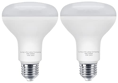 Image of Long Life Lamp Company 2 x 10w LED R80 Reflector Bulb Energy Saving Spot Light 100w Replacement 3000k Warm White Super Bright