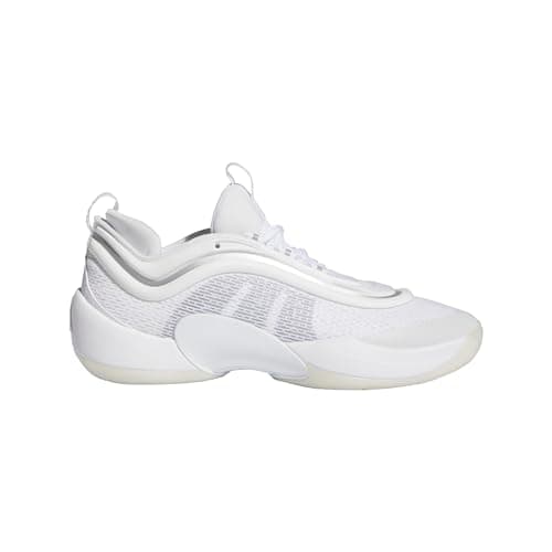 Image of adidas Unisex-Adult D.o.n. Issue 5 Basketball Sneaker, White/Silver Metallic/White, 10 Women/9 Men