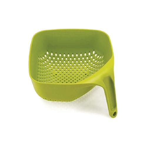 Image of Joseph Joseph Square Colander, Drainer, food strainer, heat resistant and dishwasher safe - Green