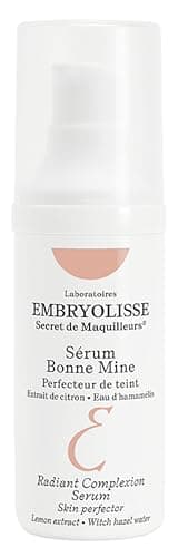 Image of Embryolisse Radiant Complexion Skin Perfector Serum 30ml - Hyaluronic Acid Prepares the Skin Before Makeup, Healthy Glow Serum Moisturises, Smoothes and Illuminates the Complexion (Packaging May Vary)