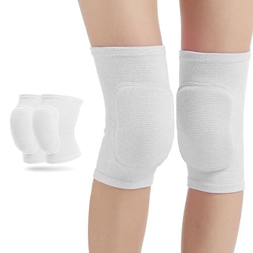 Image of UTEFIF Knee Pads for Kids Suit white,Soft knee pads with thick foam,Suitable for outdoor sports for children aged 7-12,Dancing, volleyball (White)