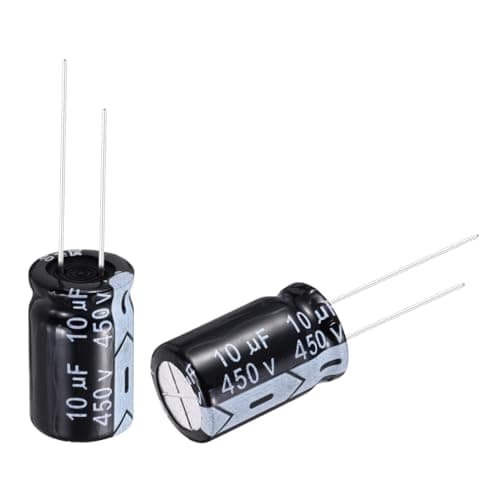 Image of sourcing map 10uF 450V 13x20mm Electrolytic Capacitor, Radial Leads Aluminum Capacitors for TVs, LCD Monitor, VCD, 18Pcs