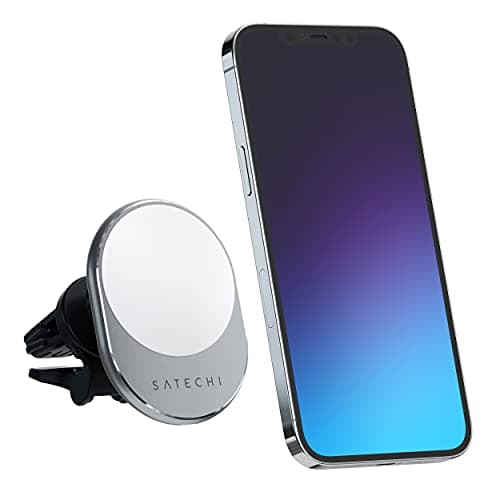 Image of Satechi Magnetic Wireless Car Charger (Qi Wireless Charging) 7.5W Air Vent Mount - Compatible with iPhone 17, 16, 15 to 12 Series and More