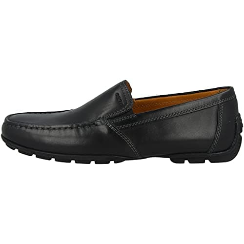 Image of Geox Mens Moner Moccasins, Black, 8 UK