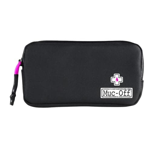 Image of Muc Off Rainproof Essentials Case - Water-Repellent Bike Tool Bag and Organiser Pouch - Durable Ripstop Construction with Pockets for Phone, Repair Kit, and Keys - Black