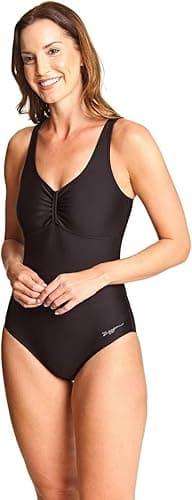 Image of Zoggs Women's One Piece Swimsuit, Black, 16