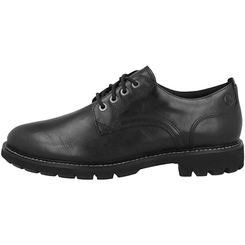 Image of Clarks Batcombe Tie Mens Black Leather, 9.5
