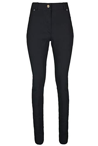 Image of Lovetoenvy Ladies Black Skinny FIT High Waist Stretch Fitted Trousers (6)