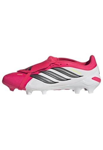 Image of adidas Unisex Predator League Fold-Over Tongue Firm Ground Football Boots, Lucid red/core Black/FTWR White, 9 UK
