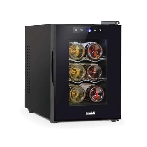 Image of Baridi 6 Bottle Wine Cooler, Thermoelectric, 5-18°C, Touch Control, Table Top - DH217