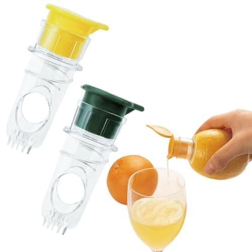 Image of 2 Packs Lemon Squeezers, Lemon Juicer Squeezer Manual Lemon Squeezer Lemon Squeezer Press for Kitchen Portable Transparent Fruit Juicer Hand Juicer for Orange Lemon Lime Pomegranate