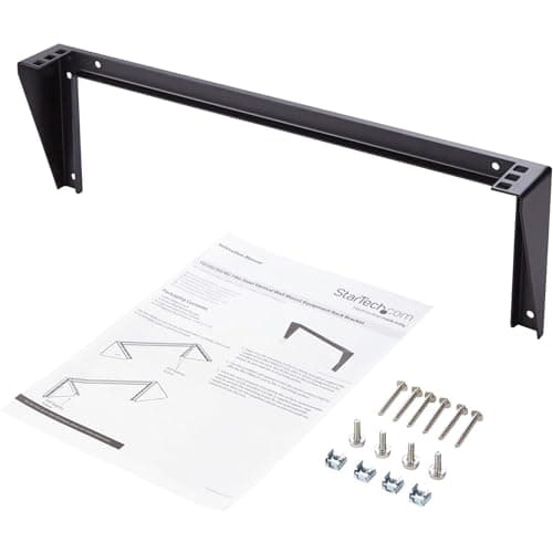 Image of StarTech.com 1U Wall Mount Patch Panel Bracket – 19 in – Steel - Vertical Mounting Bracket for Networking and Data Equipment (RK119WALLV)