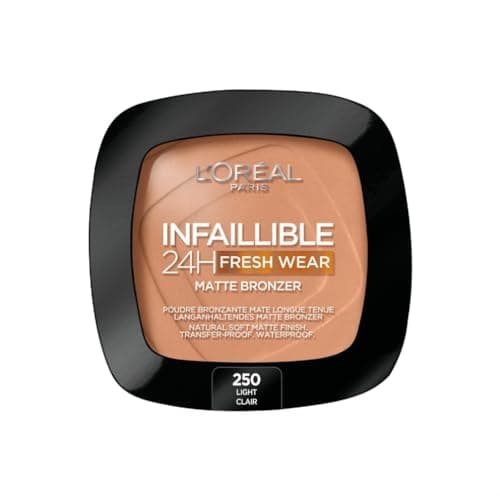 Image of L'Oréal Paris Soft Matte Bronzer, Longwear, Matte Finish, Waterproof and Transfer-proof, Infallible 24H, 250 Light