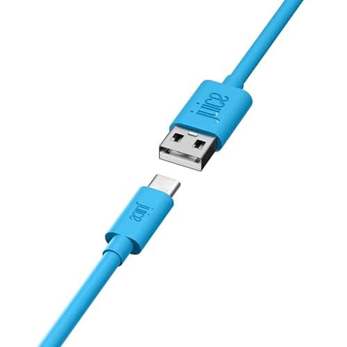Image of Juice USB Type C 1m Charger and Sync Cable for Samsung Galaxy S20, S10, S9, S8, S20 Plus, Huawei P30, P20, Sony, Apple Ipad 2020, Pro 2020, Air 2020 - Aqua