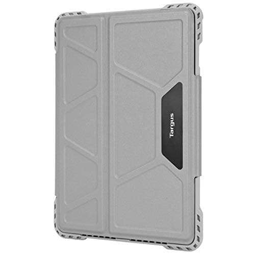 Image of Targus Pro-Tek Apple iPad (6th / 5th gen), iPad Pro (9.7-Inch), iPad Air 2 & iPad Air Rotating Case with Slim Trifold Stand Cover, Stylus Holder, Magnetic Closure, Silver (THZ73711GL)