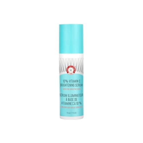 Image of First Aid Beauty - 10% Vitamin C Brightening Serum, Daily Dark Spot Serum with Squalane & Vitamin E, Helps Brighten Without Irritation or Clogged Pores, Safe for Sensitive Skin, 50 mL