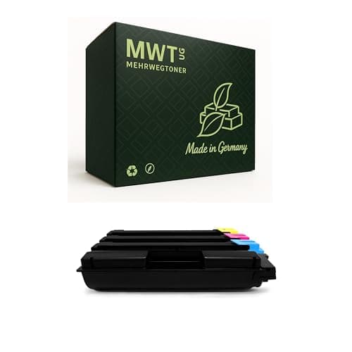 Image of Mehrwegtoner Toner Cartridge Compatible with Utax P-C2660 P-C2665 Replaces Black Cyan Magenta Yellow Pack of 5