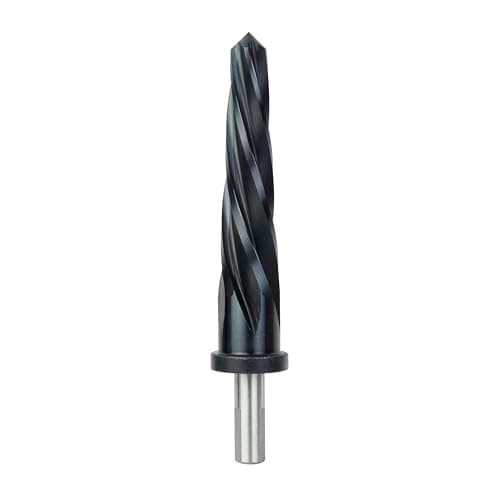 Image of Forgeworx 1 Inch x 6-7/8 Inch Bridge Reamer 1/2 Inch Shank Tapered Reamer, TiAlN Coating Construction Reamer for Metal (1” x 6-7/8”)