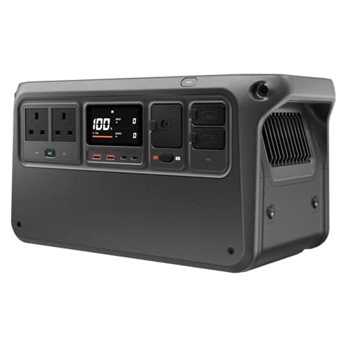Image of DJI Power 1000 V2 Portable Power Station, 1024Wh LFP Battery, Compact Size, 2600W Stable Output, 0-80% Recharge in 37 Mins, Electric Generator for Home, Camping, RVs, Off-Grid