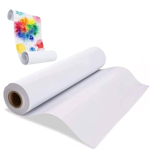 Image of White Drawing Paper Roll 43cm x 20m, Premium Art Sketching Paper Roll, Smooth Painting Paper for Easel Bulletin Board Wall Art Gift Wrapping and Kids Craft Projects