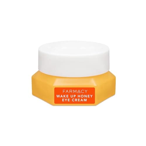 Image of Farmacy Wake Up Honey Eye Cream for Dark Circles and Puffiness - Under Eye Cream for Wrinkles and Bags Under Eyes - Formulated with Caffeine & Vitamin C - 14.7 ml