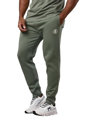 Image of Gym King Pro Joggers Sage Mens Casual Regular Fit Jogging Bottoms (UK, Alpha, L, Regular, Regular)