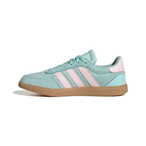Image of adidas Unisex Kids BREAKNET Sleek Shoes Junior, semi Flash Aqua/Clear Pink/Gum 3, 3 UK