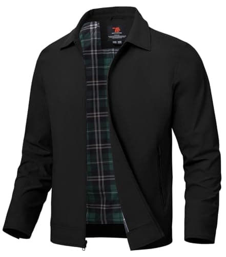 Image of YSENTO Mens Summer Bomber Jackets Lightweight Casual Windbreaker Baseball Sports Cargo Jacket Outwear with Zip Pockets(Black,3XL)
