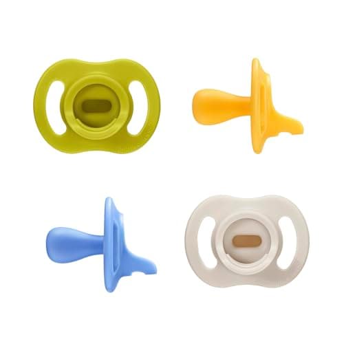 Image of Tommee Tippee Ultra-Light StayPut Dummy, 6-18m, 4-Pack, One-Piece Silicone Soother