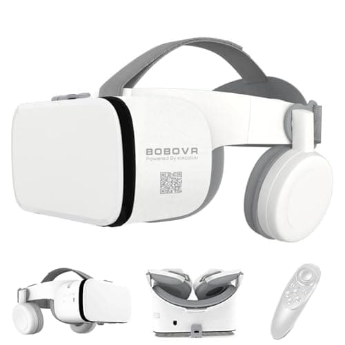 Image of 3D Virtual Reality Headset, VR Headset Glasses Viewer for Adult & Kids VR Goggles for iPhone 16 15 14 13 12 Pro Max Plus Samsung Galaxy S24 S23 S22 Edge Cellphones