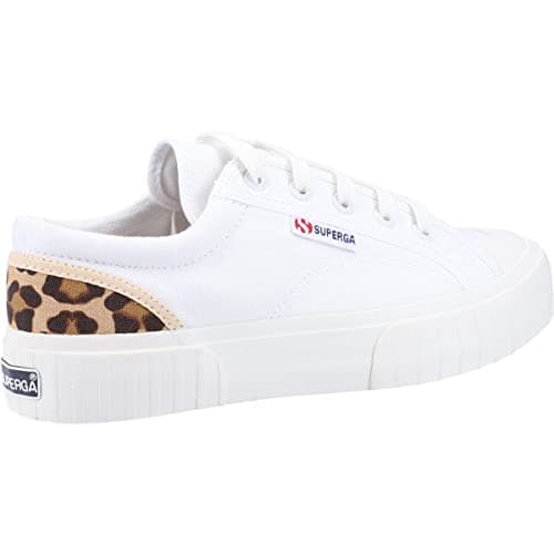 Image of Superga 2630 Stripe PAD Leopard Ladies Trainers White/Leopard 4