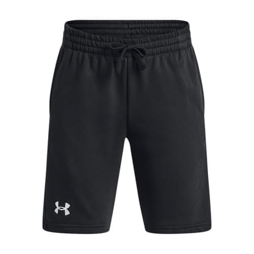 Image of Under Armour UA Rival Fleece Shorts1379785-001 YLG Black / / White