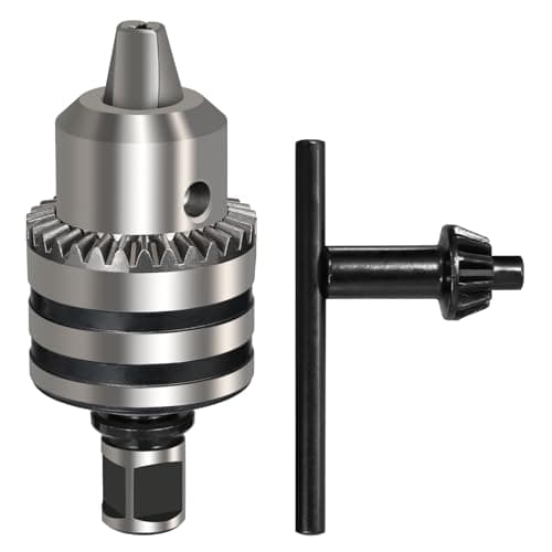 Image of Vearter 3-16mm Magnetic Drill Chuck Adapter, 19mm Weldon Shank with Chuck Key for Drill, B16 Thread Drill Bit Adapter