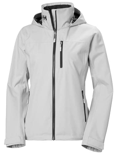 Image of Helly Hansen Women's W Crew Hooded Jacket 2.0, Grey Fog, XL