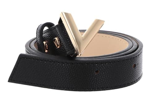 Image of Valentino Divina Belt, 262L, L for Women, Nero/Gold, W120
