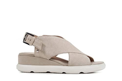 Image of Geox Women's D Pisa A Sling Back Sandals, Beige (Lt Taupe C6738), 3 UK