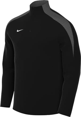 Image of Nike Men's Strike Dri-fit Fußball-Drill-herrenoberteil mit Halbreißverschluss Top, Black/Anthracite Grey/White, M