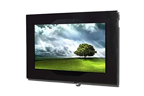 Image of TABcare Locking Anti-Theft Metal Case for Samsung Galaxy TAB E 9.6 Tablet for Kiosk, POS, Store, Show Display, Time Clock (TAB E 9.6, Black)
