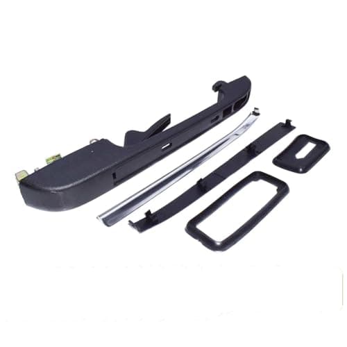 Image of HGNMPGVVTZ Outer Door Handle for VW VW Caddy I Derby Golf for Jetta I II Mk1 Mk2 for Passat Scirocco Santana Polo 1981-1983 1984 Black Outside Exterior Door Handle(Rear Right)
