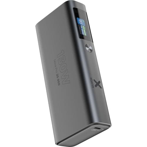 Image of Xtorm Nova powerbank 20000mAh, Ultra Slim Light External Battery, 130W USB-C Fast Charger Powerbank for Laptop, iPhone, Samsung Galaxy and More, Quick-Charge, 2 USB-C Ports