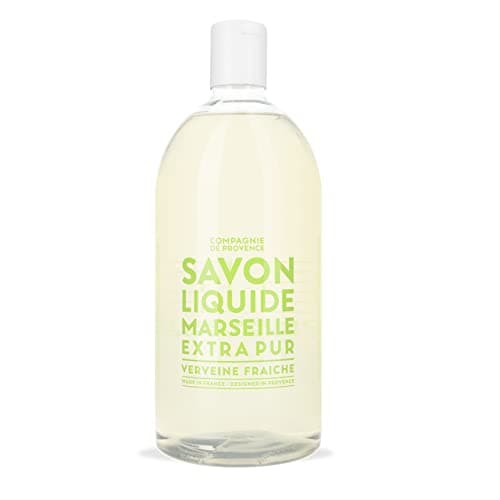 Image of Compagnie de Provence® Fresh Verbena Liquid Soap 1 Litre Refill Size Notes of Fresh, Lemon Verbena Gentle, Effective and Refreshing