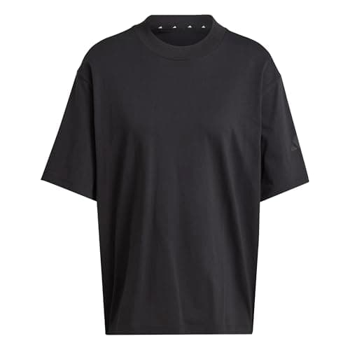 Image of adidas Women's Essentials Contemporary Logo Boyfriend T-Shirt, Black, S
