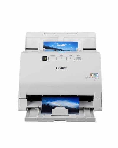 Image of Canon imageFORMULA RS40 Photo & Document Scanner | Double-sided Scanning with USB for Home & Office | With Auto Photo Fix & Red Eye Correction | With Canon CaptureOnTouch Software