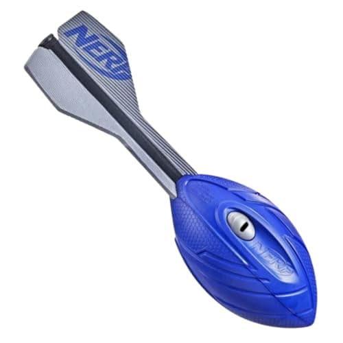 Image of Nerf Vortex Aero Howler, Long Distance Throwing Foam Football, Built-in Whistle Sound, Soft Grip, Blue