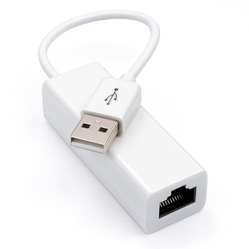 Image of USB to Ethernet Adapter USB 2.0 to RJ45 Ethernet 100Mbps Wired Network Adapter Compatible with Laptop, Tablet, Desktop, PC, Gaming Console, Smart Device for Stable Internet Connection