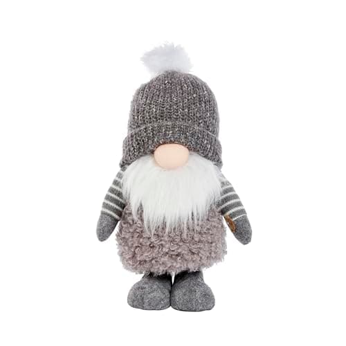 Image of Smart Garden Bobble Gonk Festive Decoration - Grey - 30cm Standing - Christmas Decoration For Home - Festive Idea