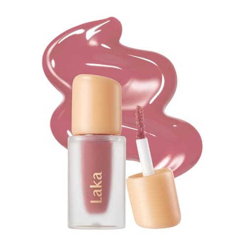 Image of LAKA Fruity Glam Lip Tint Mini, Glowing Lip Stain with Wide Color Spectrum, Hydrating & Lightweight Texture, Long-Lasting Bold Stain, Non-Sticky, Vegan, K-Beauty​ (#124 Maro)