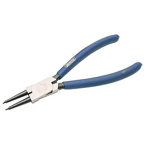 Image of Draper 56416 49/INT Internal Circlip Plier with Straight Tips, 140mm , Blue