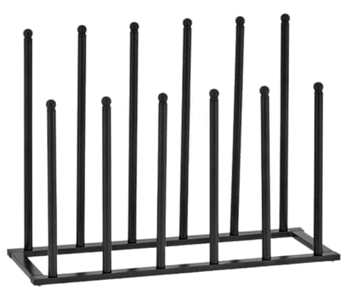 Image of Trendi Welly Boot Rack for Indoor/Outdoor | 4/6/8 Pair Neat and Tidy Boot Organizer | Space-Saving Metal Design, Ideal for Tall & Short Wellys, Shoes & Boots (6 Pair Rack)